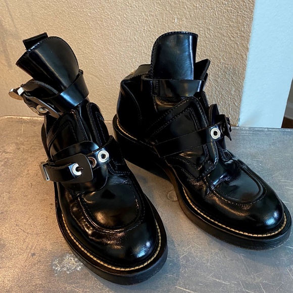 Balenciaga Ceinture Cut Out Creeper Ankle boots - Picture 2 of 16